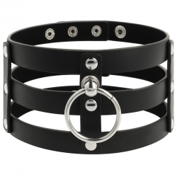 COQUETTE CHIC DESIRE CHOKER CUERO VEGANO ESTILO FETISH