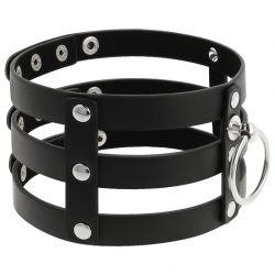 COQUETTE CHIC DESIRE CHOKER CUERO VEGANO ESTILO FETISH