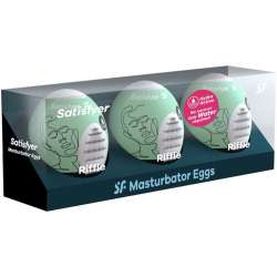 SATISFYER 3 HUEVOS MASTURBADORES RIFFLE