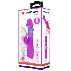 PRETTY LOVE MOLLY VIBRADOR CON ROTACION RECARGABLE