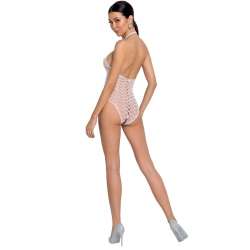 PASSION WOMAN BS087 BODYSTOCKING BLANCO TALLA UNICA