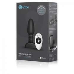 B VIBE RIMMING CONTROL REMOTO ANAL PLUG PETITE NEGRO