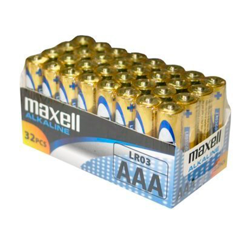 MAXELL PILA ALCALINA AAA LR03 PACK32 PILAS