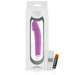 DOLCE VITA REALISTIC VIBRADOR SILICONA LILA