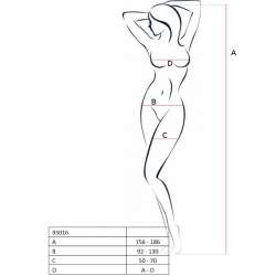 PASSION WOMAN BS016 BODYSTOCKING NEGRO TALLA UNICA