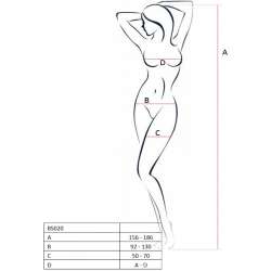 PASSION WOMAN BS020 BODYSTOCKING NEGRO TALLA UNICA