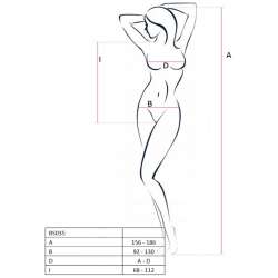 PASSION WOMAN BS035 BODYSTOCKING BLANCO TALLA UNICA