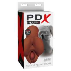 PDX PLUS PICK YOUR PLEASURE MASTURBADOR DOBLE MARRON