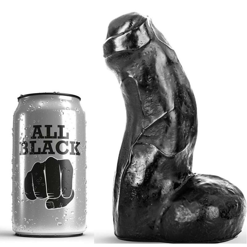 ALL BLACK REALISTIC DONG NEGRO 17CM