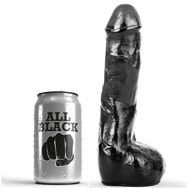 ALL BLACK PENE REALiSTICO ANAL 20CM