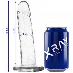 XRAY ARNeS DILDO TRANSPARENTE 18CM X 4CM