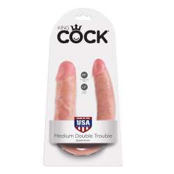 KING COCK DILDO DOBLE PENETRACIoN 139 CM NATURAL