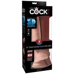 KINGCOCK DILDO TRIPLE DENSIDAD 184 CM