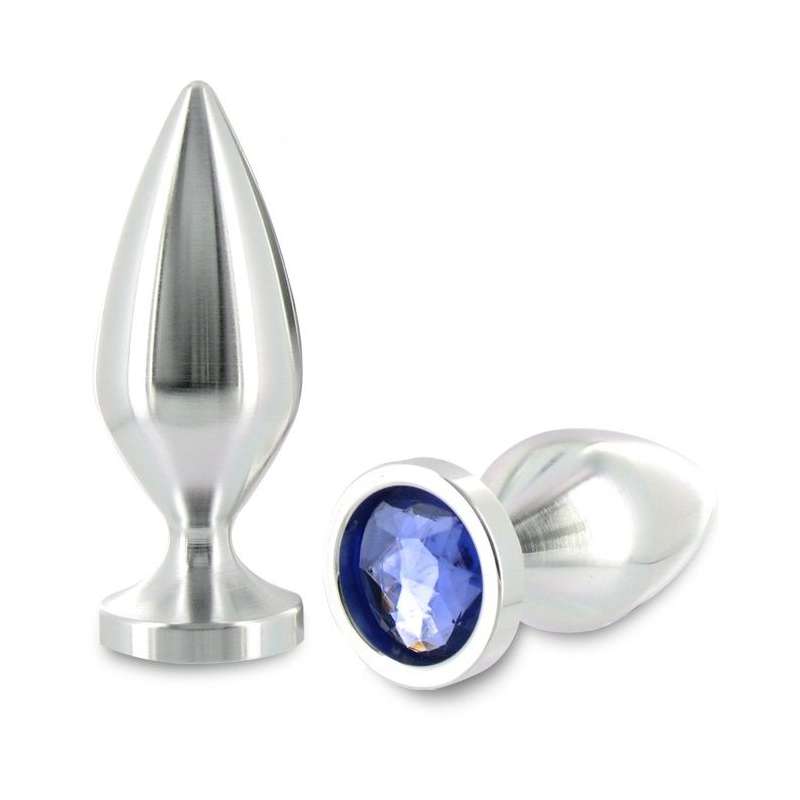 METALHARD ANAL PLUG ALIMINUM COLOR CRISTAL GRANDE 1016CM