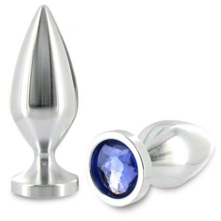 METALHARD ANAL PLUG ALIMINUM COLOR CRISTAL GRANDE 1016CM