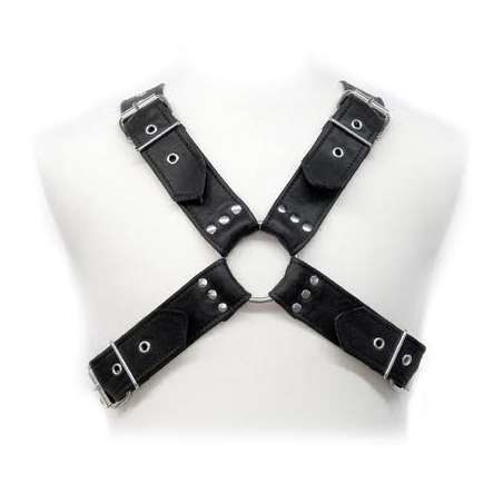 LEATHER BODY BUCKLES HARNESS