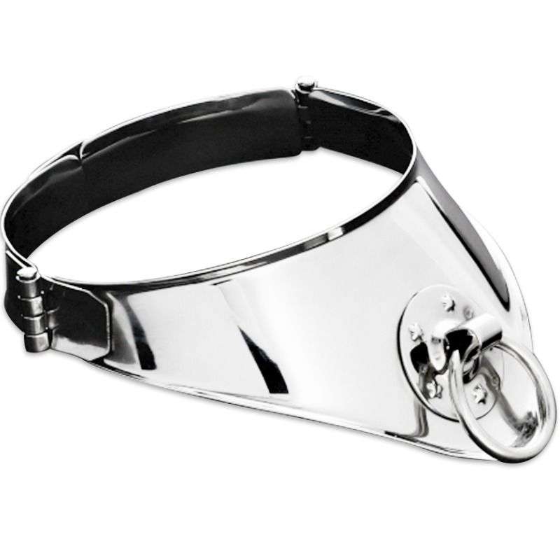 METAL HARD COLLAR RESTRICCION CON ANILLA Y CANDADO 125 CM