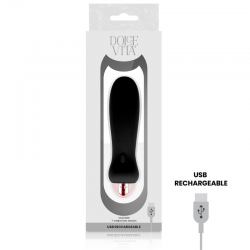 DOLCE VITA VIBRADOR RECARGABLE FIVE NEGRO 7 VELOCIDADES