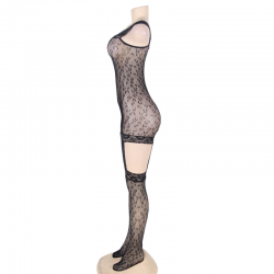 QUEEN LINGERIE BODYSTOCKING ESTILO LEOPARDO S L