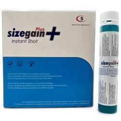 SIZEGAIN PLUS INSTANT SHOT VIGORIZANTE MASCULINO 5 UNIDADES