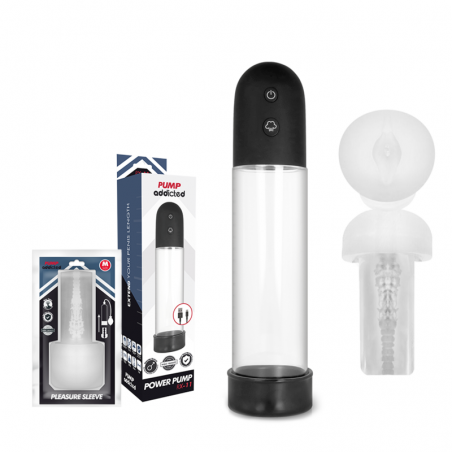 PUMP ADDICTED BOMBA ERECCIoN RX11 AUTOMaTICA CON MASTURBADOR