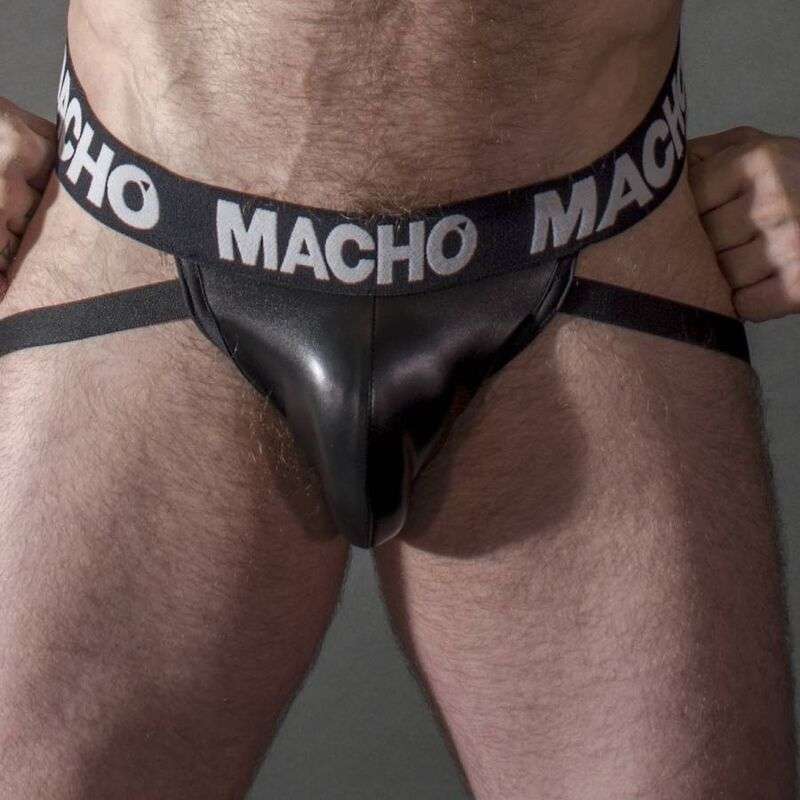 MACHO MX25NC JOCK CUERO NEGRO XL