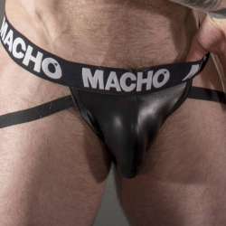 MACHO MX25NC JOCK CUERO NEGRO XL