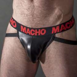 MACHO MX25RC JOCK CUERO ROJO M