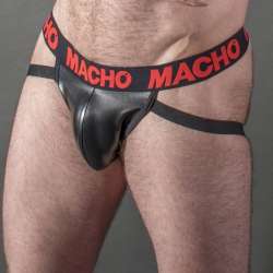 MACHO MX25RC JOCK CUERO ROJO M