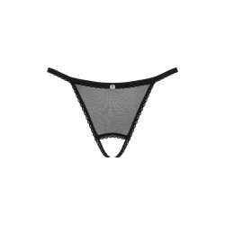 OBSESSIVE CELIA NOIR CROTCHLESS TANGA XL XXL