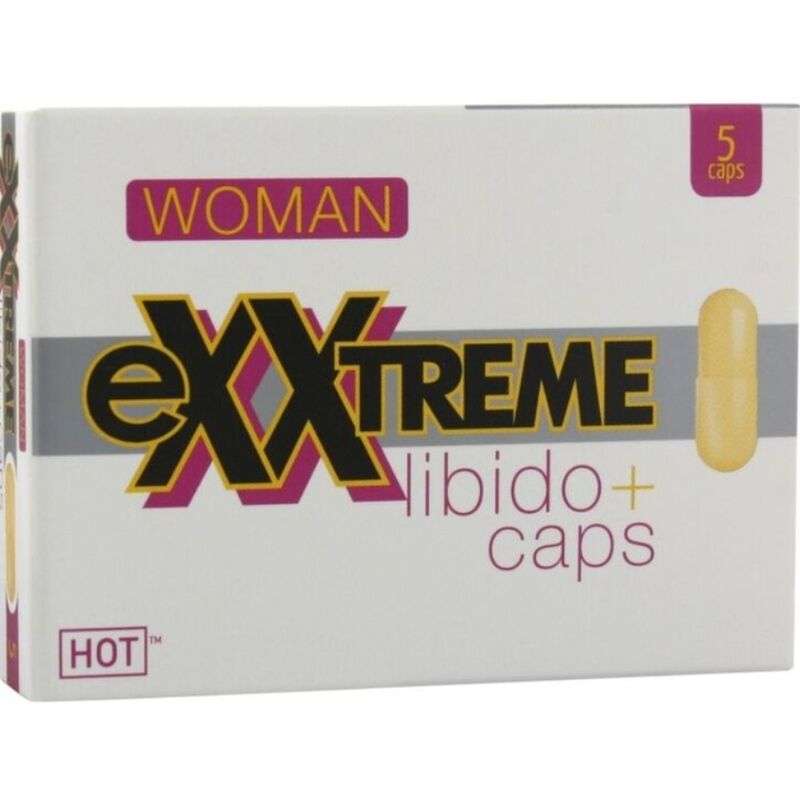 HOT EXXTREME CaPSULAS AUMENTO LiBIDO MUJER 5 CPS