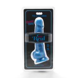 GET REAL HAPPY DICKS 19 CM CON TESTICULOS AZUL