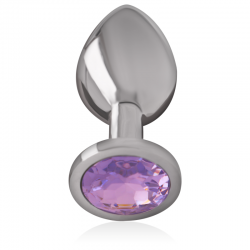 INTENSE PLUG ANAL METAL CON CRISTAL VIOLETA TALLA S