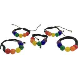 PRIDE PULSERA BOLAS PEQUENAS BANDERA LGBT