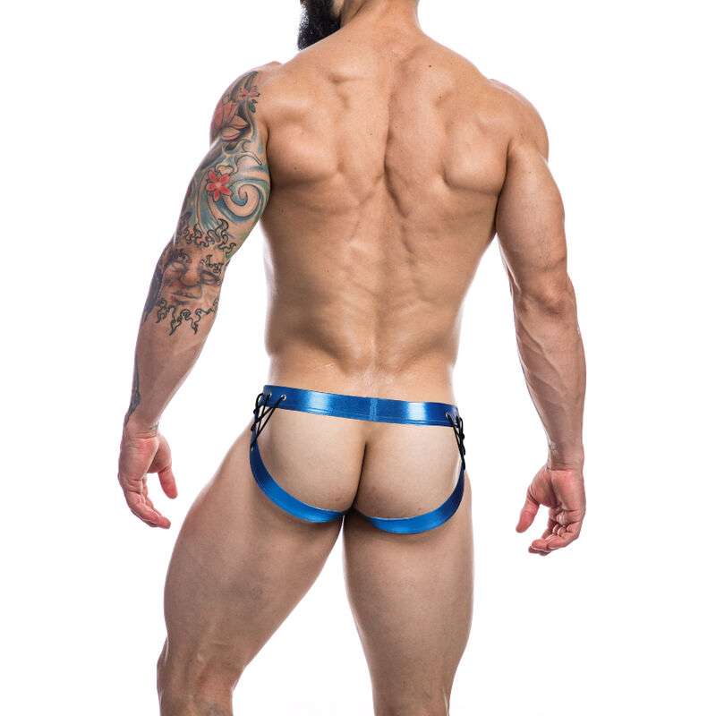 CUT4MEN JOCKSTRAP DESIRE CUERO AZUL XL