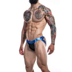 CUT4MEN JOCKSTRAP DESIRE CUERO AZUL XL