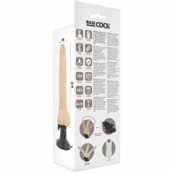 BASECOCK VIBRADOR ARTICULABLE CONTROL REMOTO NATURAL 185 CM