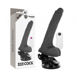 BASECOCK VIBRADOR ARTICULABLE CONTROL REMOTO NEGRO 185 CM