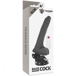 BASECOCK VIBRADOR ARTICULABLE CONTROL REMOTO NEGRO 185 CM