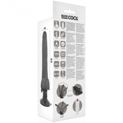 BASECOCK VIBRADOR ARTICULABLE CONTROL REMOTO NEGRO 185 CM