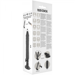 BASECOCK VIBRADOR REALISTICO CONTROL REMOTO NEGRO 20 CM