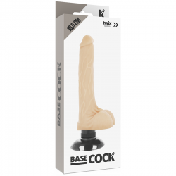 BASECOCK VIBRADOR REALISTICO 2 1 NATURAL 185 CM