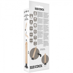 BASECOCK VIBRADOR REALISTICO 2 1 NATURAL 20 CM