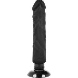 BASECOCK VIBRADOR REALISTICO 2 1 NATURAL NEGRO 20 CM