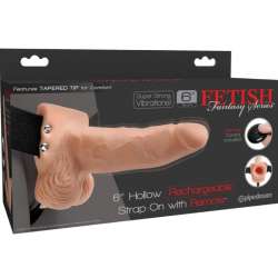 FETISH FANTASY SERIES ARNES AJUSTABLE CONTROL REMOTO PENE REALISTICO CON TESTICULOS RECARGABLE Y VIBRADOR 15 CM