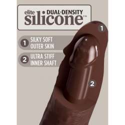 KING COCK ELITE DILDO REALISTICO SILICONA 203 CM MARRON