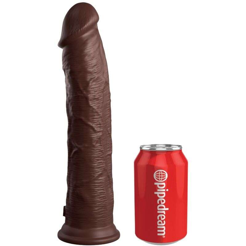 KING COCK ELITE DILDO REALISTICO SILICONA 28 CM MARRON