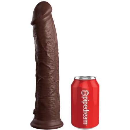 KING COCK ELITE DILDO REALISTICO SILICONA 28 CM MARRON