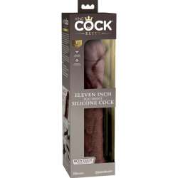 KING COCK ELITE DILDO REALISTICO SILICONA 28 CM MARRON