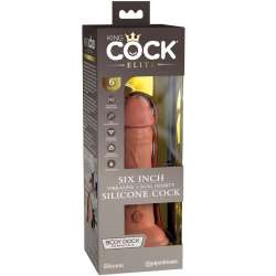 KING COCK ELITE DILDO REALISTICO VIBRADOR SILICONA 152 CM CARAMELO